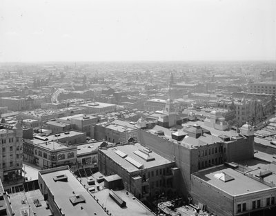 概観、カリフォルニア州ロサンゼルス、c.1880-99 作： Detroit Publishing Co.